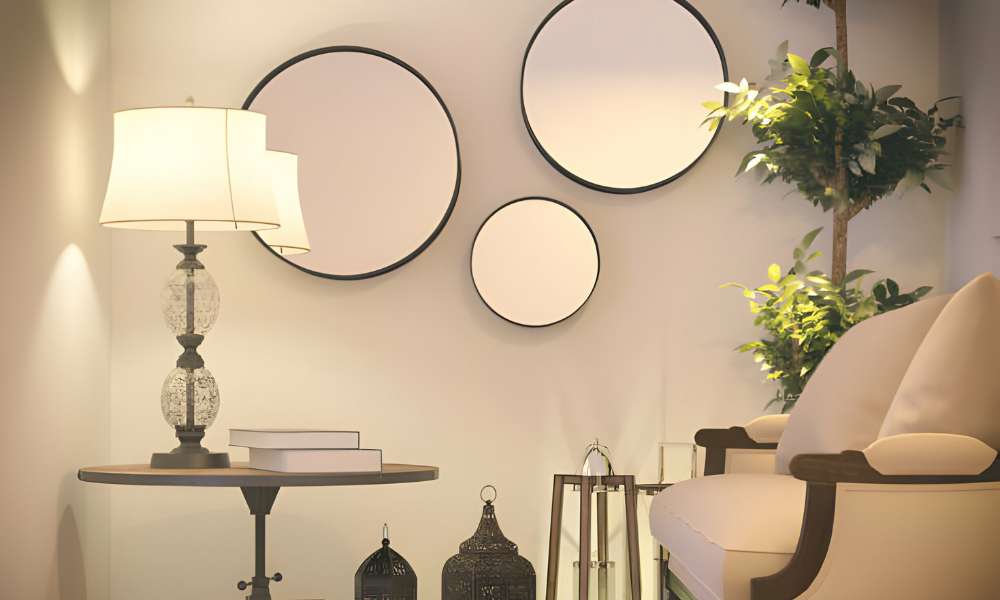 Wall Of Mirrors Decorating Idea